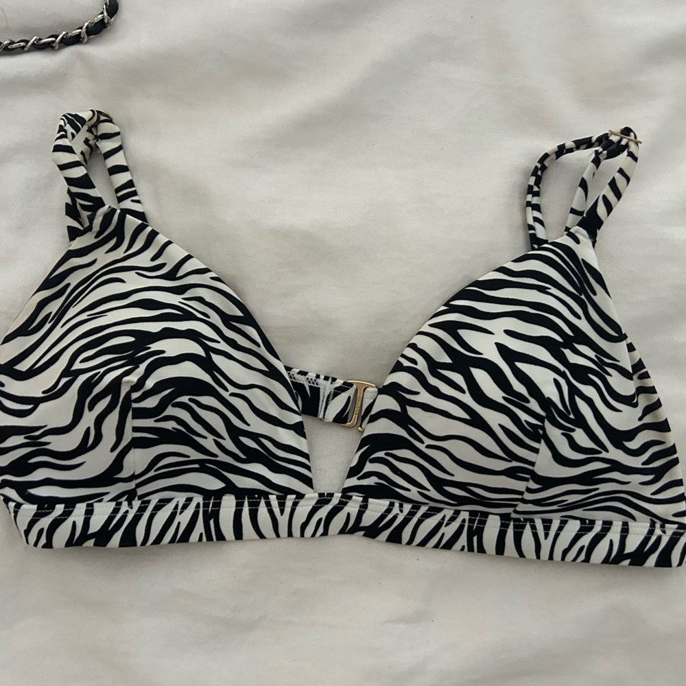 Zebra Print Hollister Bikini Top